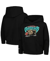 Mitchell & Ness Big Boys and Girls Black Vancouver Grizzlies Hardwood Classics Retro Logo Pullover Hoodie
