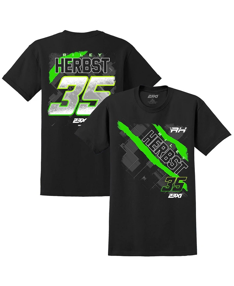 23xi Racing Men's Black Riley Herbst Name Number T-Shirt