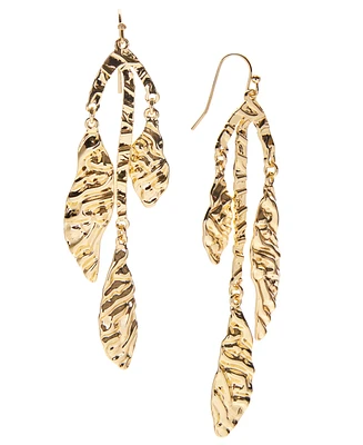 I.n.c. International Concepts Gold-Tone Textured Sea Life Statement Earrings, Exclusively at Macy's