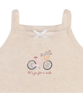 Gerber Baby Girls 4-Pack Sleeveless Onesies Bodysuits