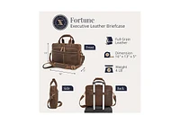 Luxorro Slim Leather Briefcase - Sleek & Elegant Perfect for Daily Usage