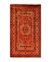 Adorn Hand Woven Rugs Fine Vibrance M1035 2'7''x4'5'' Area Rug