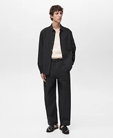 Mango Men's Regular-Fit Creased-Effect Shirt