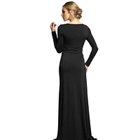 Pia Gladys Perey Women's Boat Neck Maxi Dress