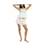 Cotton On Women's Shirred Woven Sleep Set