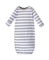 Hudson Baby Baby Boys Hudson Cotton Gowns, Rocket Ship, Preemie/Newborn