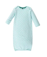 Hudson Baby Baby Girls Hudson Cotton Gowns, Pink Happy Camper, Preemie/Newborn