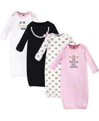 Hudson Baby Baby Girls Hudson Cotton Gowns, Princess, Preemie/Newborn