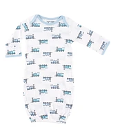 Luvable Friends Baby Boys Cotton Gowns, Train, Preemie/Newborn