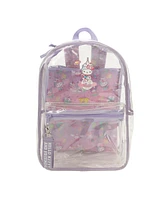 Hello Kitty & Friends Character Print 16.5" Clear Glitter Backpack