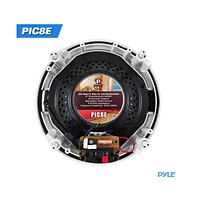 Pyle PIC8E 8" In-Wall/In-Ceiling Dual 2-Way Stereo Speakers - 300W, Pair