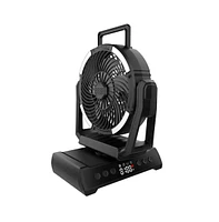 Ayamaya 20,000mAh Rechargeable Camping Fan with Led Lantern & Power Bank, Ultra-Quiet 9-Speed Tent Fan with Remote, 135-Hour Battery Life, Adjustable