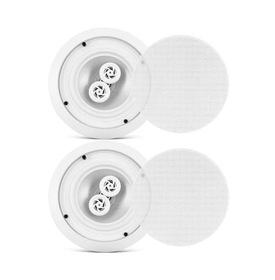 Pyle PWRC62 6.5" Weather Proof 2-Way In-Ceiling/In-Wall Stereo Speaker - 300W, Single Speaker