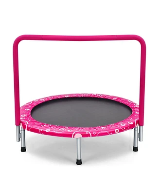 36 Inch Kids Trampoline Mini Rebounder with Full Covered Handrail