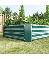 Raised Garden Bed Outdoor, 6×3×1ft , Metal Raised Rectangle Planter Beds for Plants, Vegetables, and Flowers