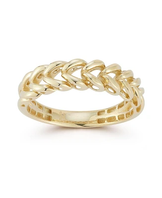 Rachel Zoe Fine Jewelry 14K Gold Chevron Band Ring