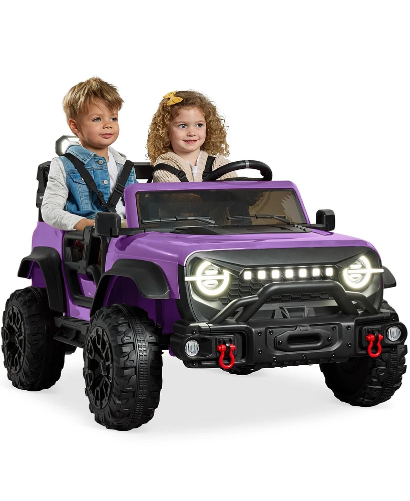 Best Choice Products Kids 24V 2-Seater Electric Ride-On Car Truck w/ Parent Control, Bluetooth