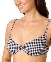 Salt + Cove Juniors' Plaid Underwire Bikini Top, Exclusively at Macy's