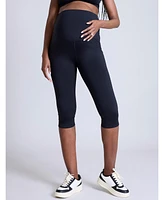 Motherhood Maternity Over the Belly Active Capri Legging