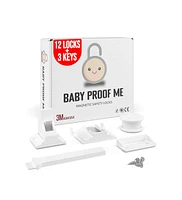Baby Proof Me Toddler Proof Me | Magnetic Safety Lock Kit (12 Locks + 3 Keys)