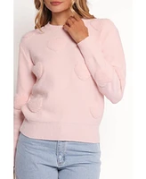 Petal and Pup Women's Orlenda Heart Knit Sweater