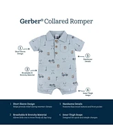 Gerber Baby Boys Polo Golf Romper