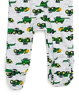 John Deere Baby Boys Ribbed Zip Up Sleep N' Play Coverall