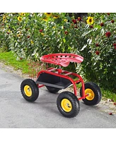 Garden Cart with Heavy Duty Tool Tray