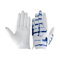 Wosofe Golf Glove for Men's Left Hand White Soft Leather Breathable Professional Golf Hand Wear