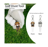 Wosofe Golf Ball Carry Bag Golf Tee Holder Pu Waterproof Material, Portable Waist Bag with Hooks Golf Accessories Can Hold 3 Golf Balls and 3 Tees, fo