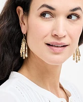 Style & Co Gold-Tone Hammered Shaky Statement Earrings, Exclusively at Macy's