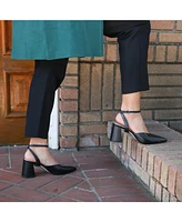 Alterre Women's Black Marilyn Customizable V Mules
