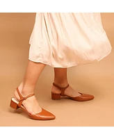 Alterre Women's Cognac Jackie Customizable Slides