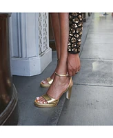 Alterre Women's Gold Marilyn Customizable Platform