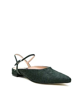 Alterre Women's Groovy Green Amal Customizable Point Slides