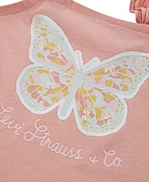 Levi's Little Girls 2-Piece Ruffle Strap Tank and Shorts Set