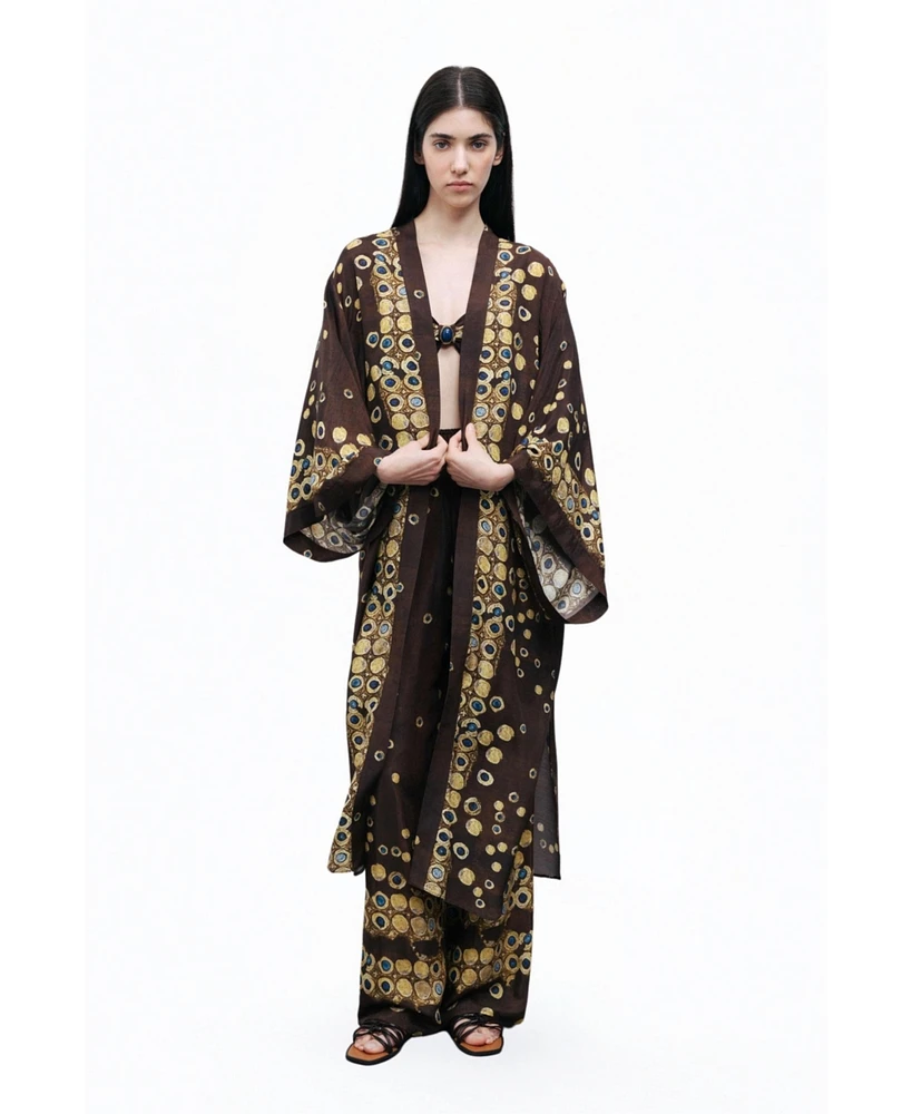 Nocturne Women's Flowing Lightweight Kimono