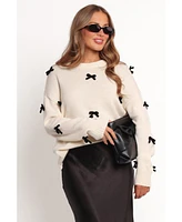Petal and Pup Women's Voss Bow Knit Sweater