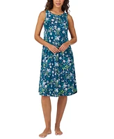 Cuddl Duds Women's Printed Sleeveless Midi Nightgown
