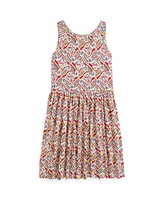 Polo Ralph Lauren Big Girls Riviera-Print Jersey Dress