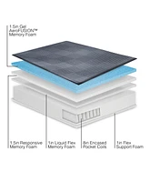 ProSleep 13" Plush Comfort Hybrid Memory Foam and Coil Mattress