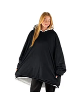 Bare Homey B-Cozy Adult Sherpa Fleece Wearable Blanket