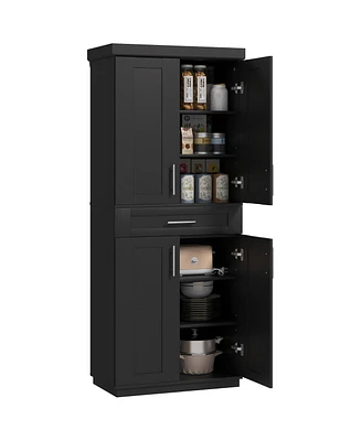 Homcom Kitchen Pantry with Doors and Drawer