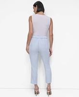 Dkny Women's High Rise Cropped Straight-Leg Pants