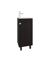 Yorkana Bathroom Vanity, 1 Door, 4 Legs, White
