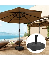 Outsunny Square Patio Umbrella Base Holder, Outdoor Sd,