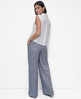 Dkny Women's Sleeveless Button-Front Shirt