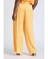 Eloquii Plus Wide Leg Pant With Pleat