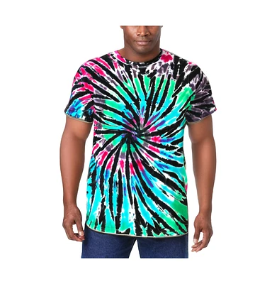KingSize Big & Tall Lightweight Longer-Length Tie-Dye Crewneck Tee