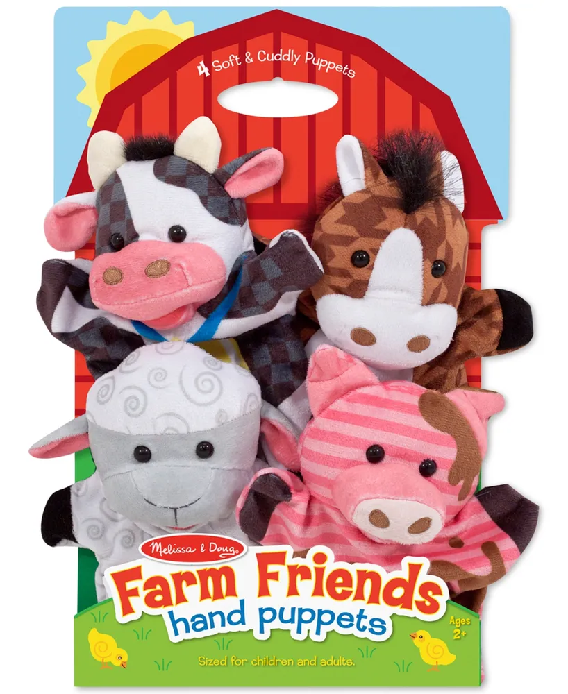 Melissa and Doug Kids' Farm Friends Hand Puppets Set